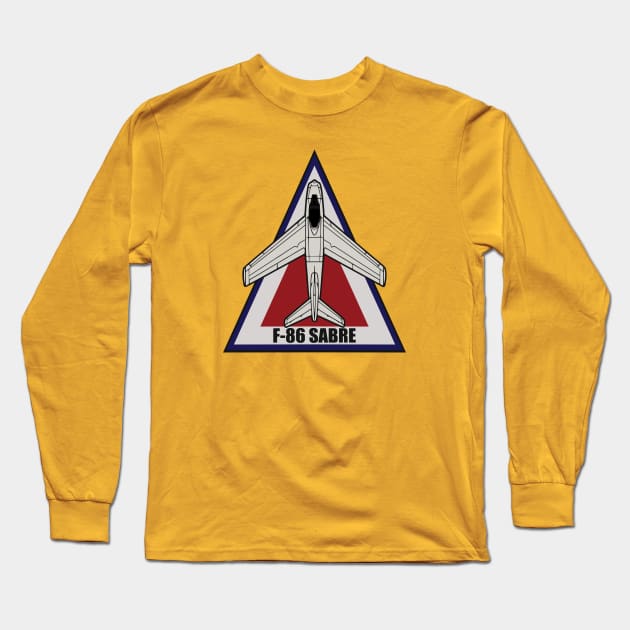 F-86 Sabre Long Sleeve T-Shirt by Firemission45